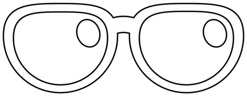 Sunglasses Emoji Coloring Page